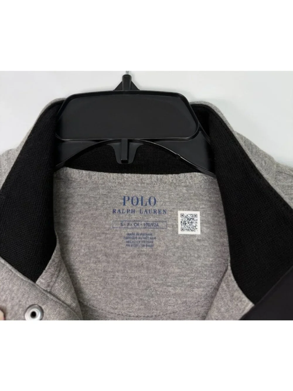 Polo Ralph Lauren Men Small Grey Heather Double Knit Mockneck Sweatshirt NWT